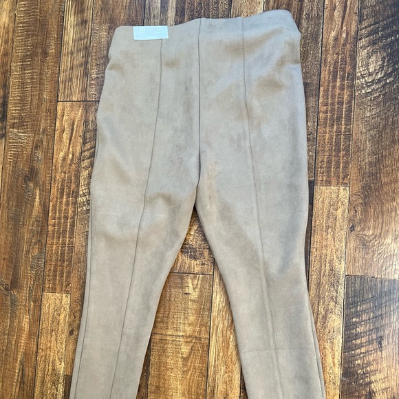Chico’s Faux Vegan Suede leggings - Picture 3 of 7
